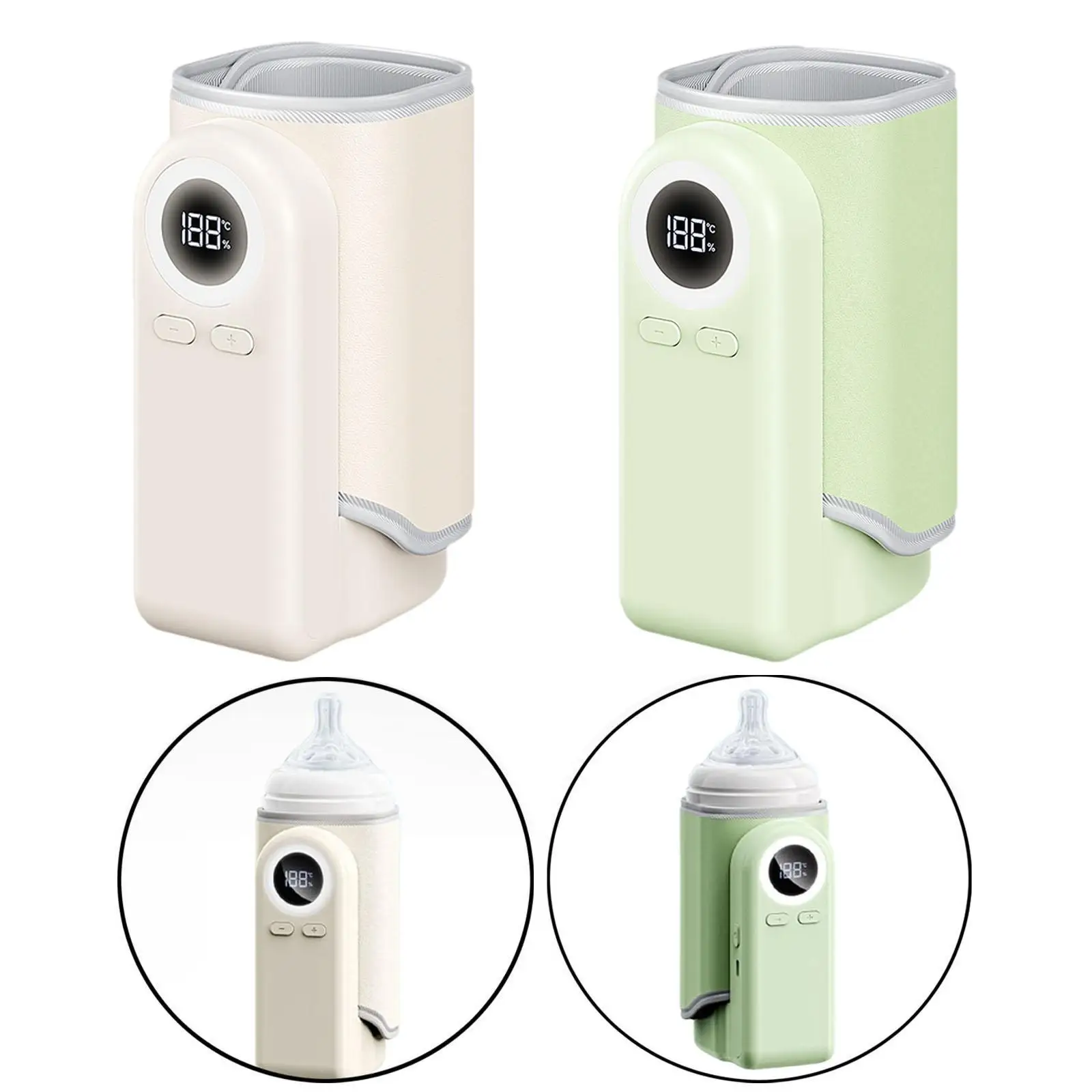 Baby Bottle Warmer Adjustable Thermostat Heater Bag for Trip Walk Daily Use