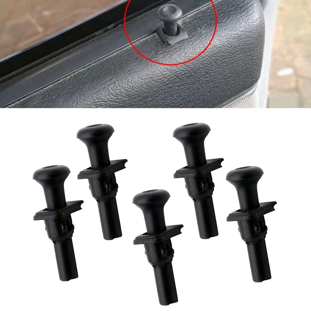 5 Sets Car Door Safety Lock Button Base Locking Knob For Golf Mk2 Mk3 191837187 Professional Automotive Interior Parts Plastic