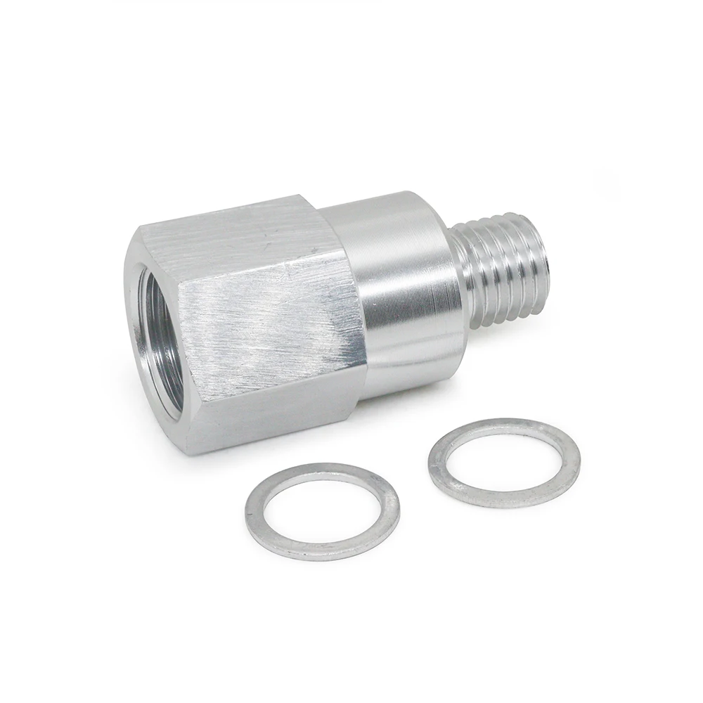 LS Engine Swap M16x1.5/M12x1.5 1/8 NPT Aluminum Oil Pressure Sensor Adapter Connector and M12*1.5 to 3/8\