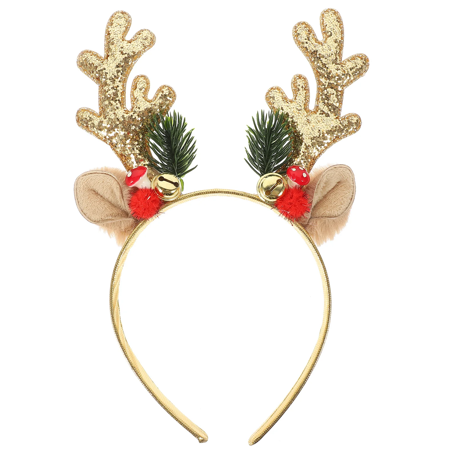

Christmas Party Supplies Antler Headdress Lovely Xmas Hairband for Loved Ones Festive Atmosphere Photo Booth Accessory