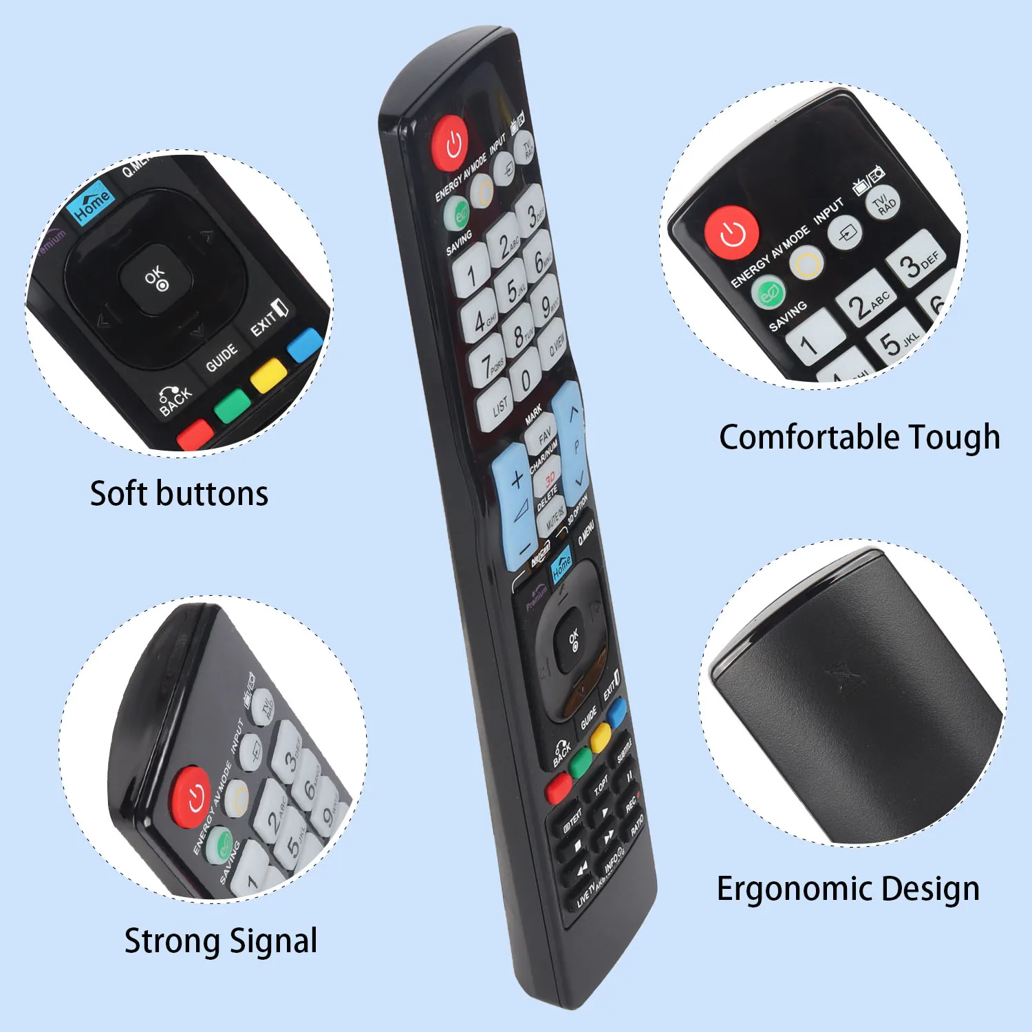 AKB72914276 New Universal Remote Control Compatible with LG Smart TV 42LW5700 47LW5700 55LW5700 42LW6500 Replacement Controller