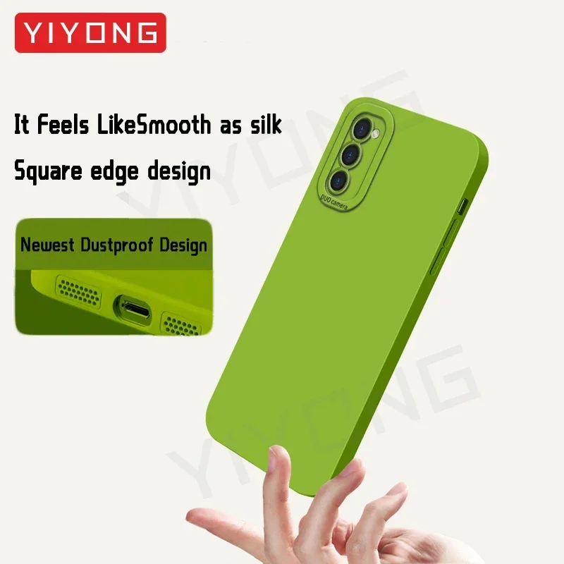S23 Case YIYONG Silky Liquid Silicone Soft Cover For Samsung Galaxy S23 Plus S22 S24 S25 Ultra S22+ S23+ S24+ S25+ Phone Cases