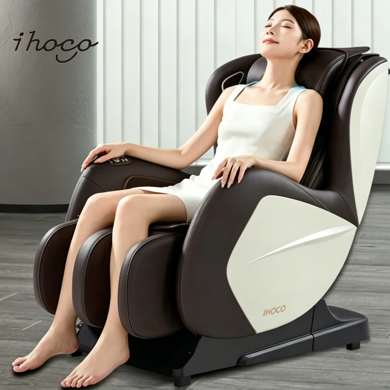 Advanced 3D Massage Chair 120cm POM Rail Precision AI Smart Detection Rocking Function 0.77m2 Small Footprint