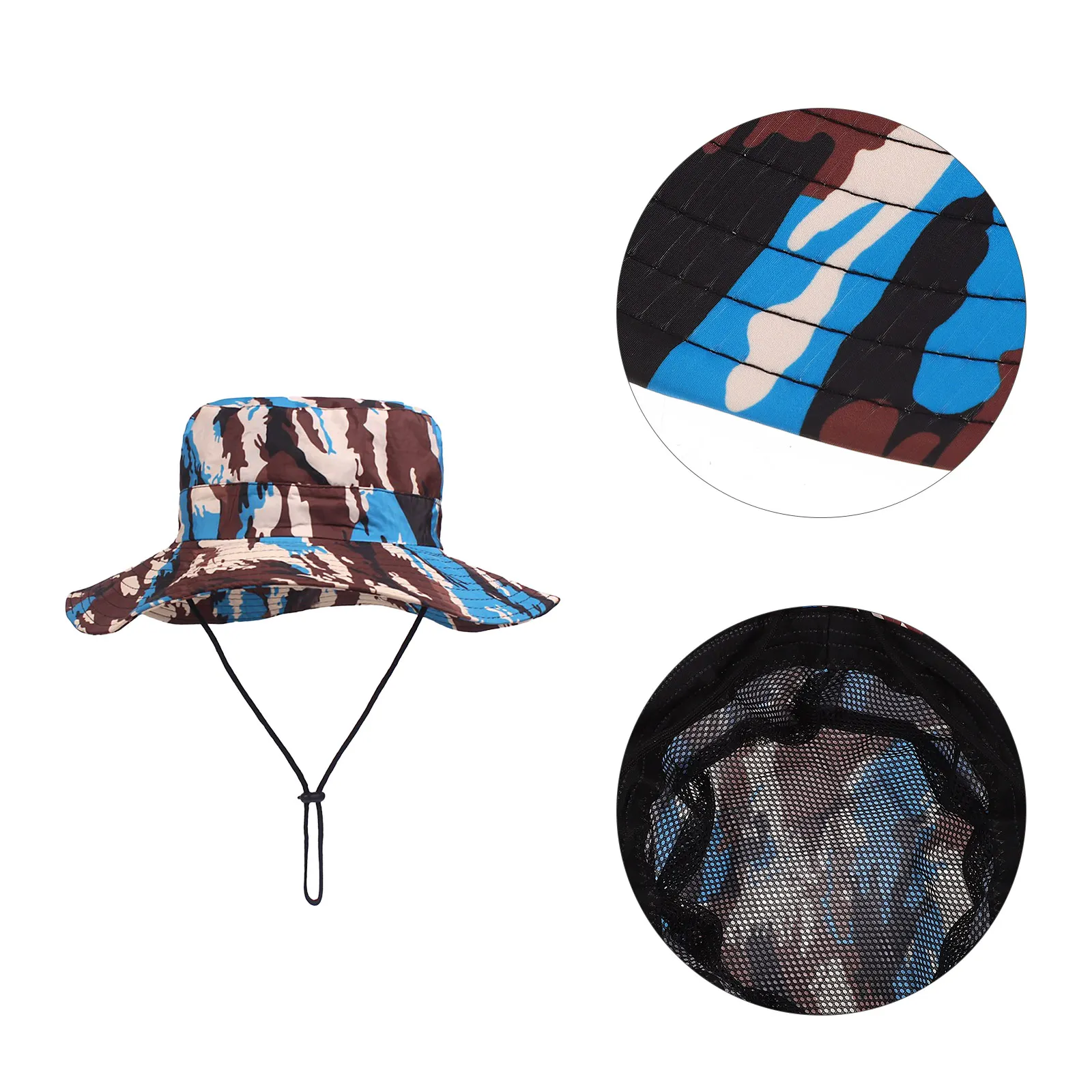 

Summer Outdoor Hat Fisherman Sun for Trekking Mens Bucket Rain Fishing Climbing Polyester Sun-shading