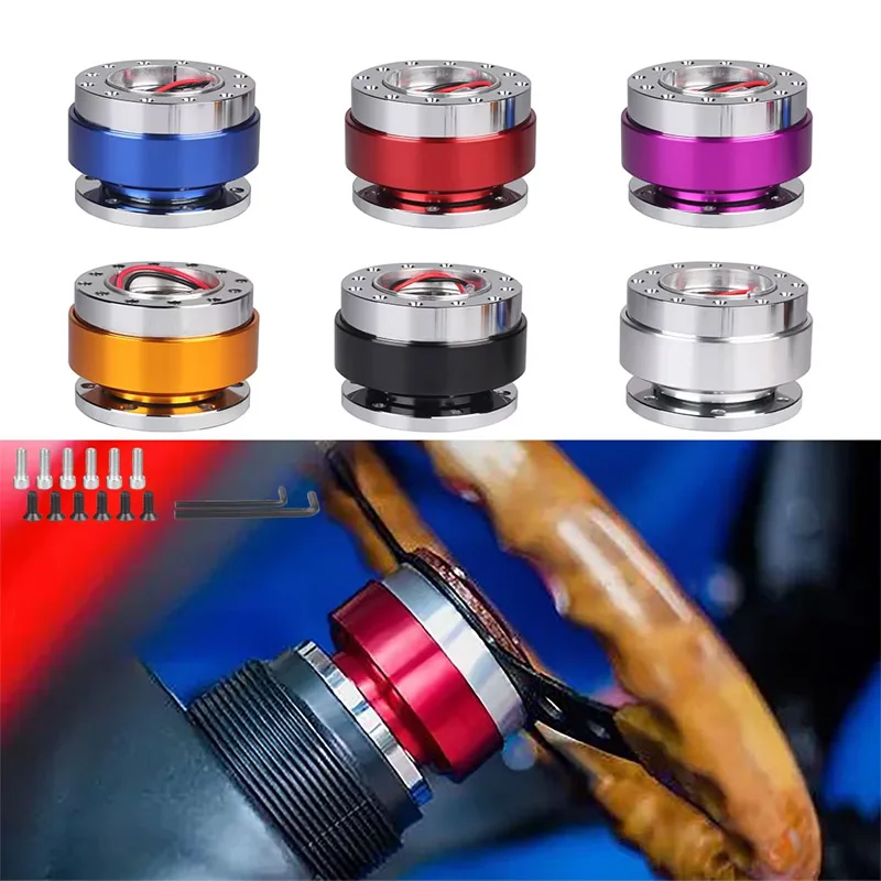 

Universal Car Tuning Steering Wheel Quick Release Hub Adapter Snap Off Boss Kit Auto Accessories