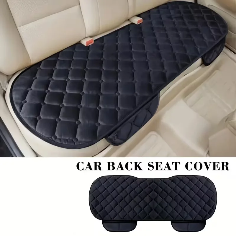 1PC Car Seat Cover Front Rear Flocking Cloth Cushion Non Slide Winter Auto Protector Mat Pad Keep Warm Fit For Truck Suv Van