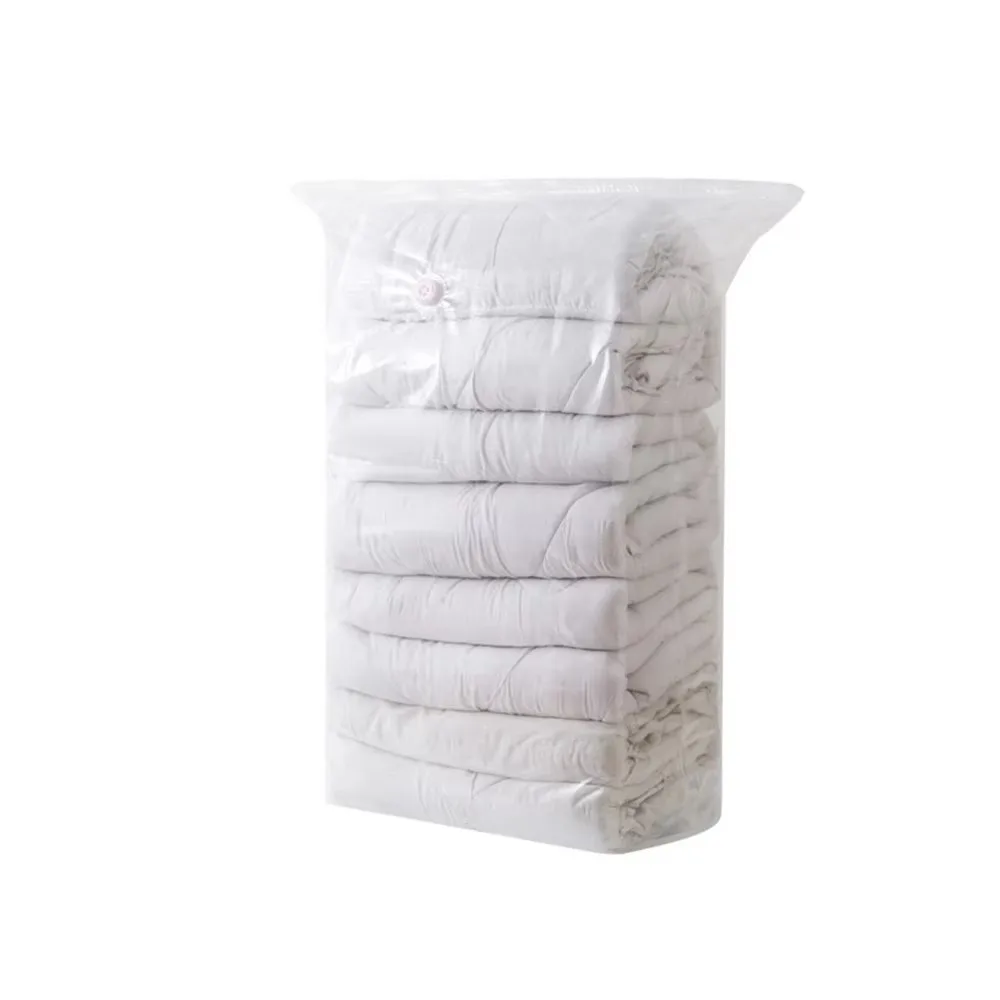 Reusable Vacuum Compression Bag Transparent Clothes Organizer Clothes Quilt Packing Bag Thickened Large Capacity