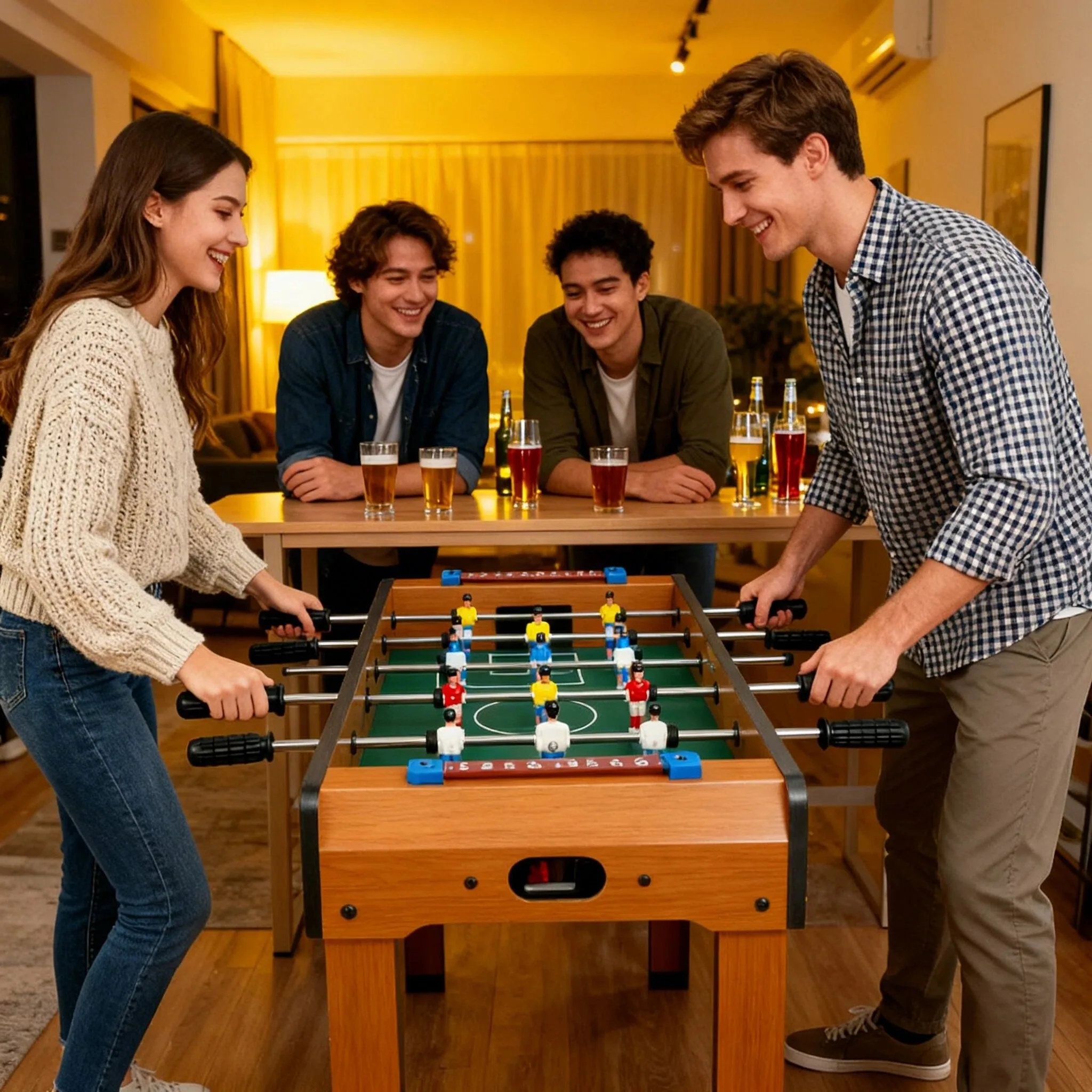 

Настольный футбол для двоих игроков: интерактивная мини-игра для всей семьи, веселая настольная спортивная игра для вечеринок