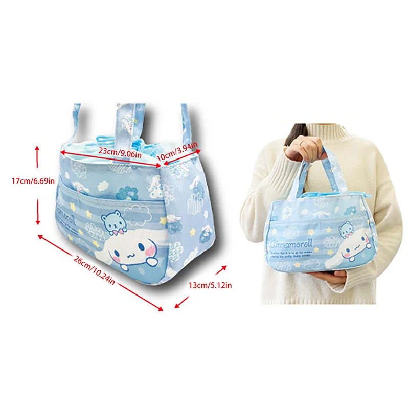 Sanrio My Melody Lunchtas met trekkoord Kuromi Cinnamoroll Multifunctionele opbergtas Handtas Picknicktas