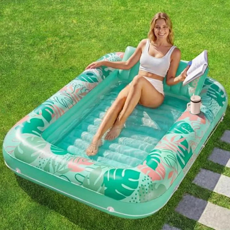 Inflatable Tanning Pool Lounger Float, 70