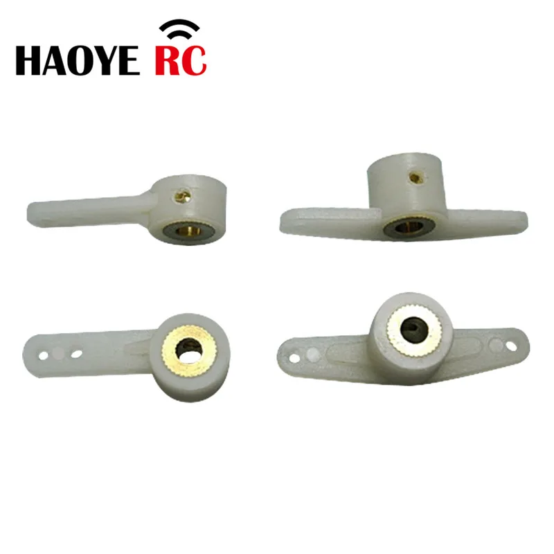 Haoye 5 Pcs Steering Arms 1/2 Single Arm/Full Arm With Screw For RC Airplanes Parts Electric Foam Model Replacement Accessories