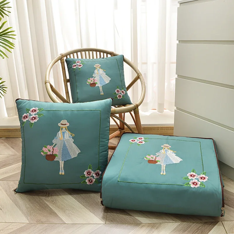 Pillow quilt, dual-use, light luxury, two-in-one, car, cushion