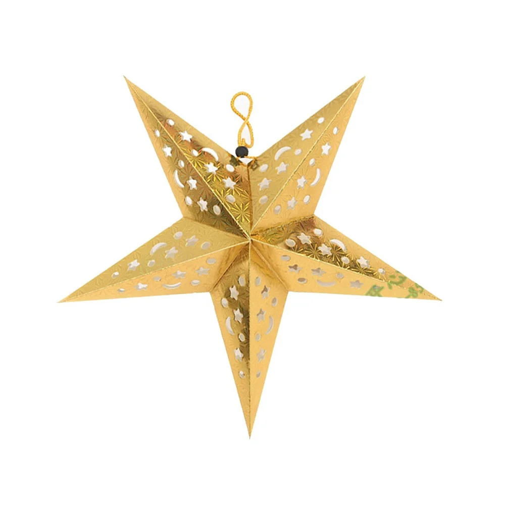 

8pcs Shiny Star Lampshade Paper Decorative Ceiling Light Shade For Wedding Party Home Decor Fairy Lights Green