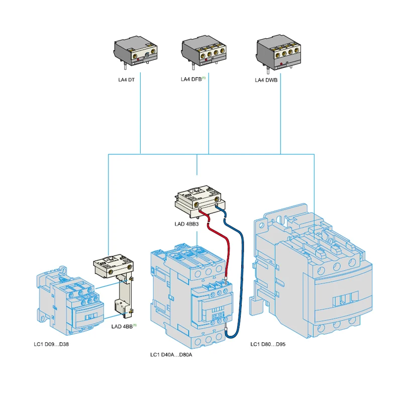 Brand New LC1D40008F7 AC Electric  Contactor 4P 2NO+2NC LC1-D40008F7 60A 110V AC Coil Fast Delivery