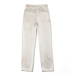 Birdtree 95% Real Silk Harem Pants 19MM Middle Waist Women Pants Elegant Ankle-length Trousers Summer B37006QD