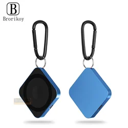 Magnetic Wireless Charger with Carabiner Portable Charger Adapter Travel Charging Station Type-C for Apple Watch iPhone AirPods