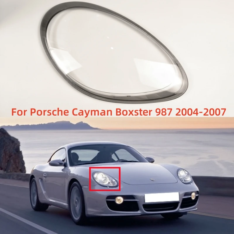 

Для Porsche Cayman Boxster 987 2004 2005 2006 2007 автоаксессуар прозрачный материал ПК крышка фары