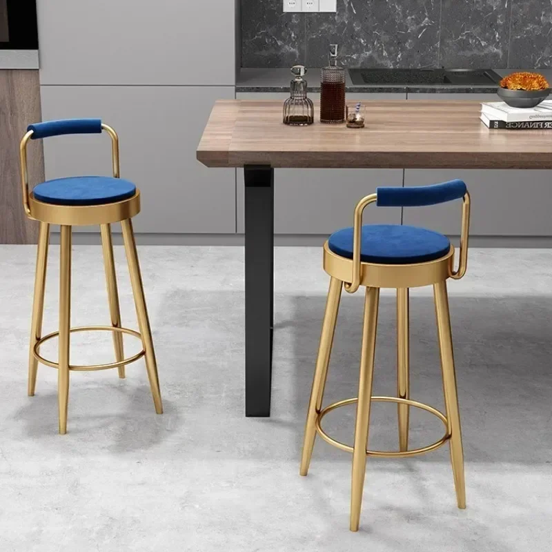

Design Bar Chairs Luxury Nordic Stool Gold Modern Living Room Mainstays Kitchen Comfortable Bar Vanity kitchen home furniture