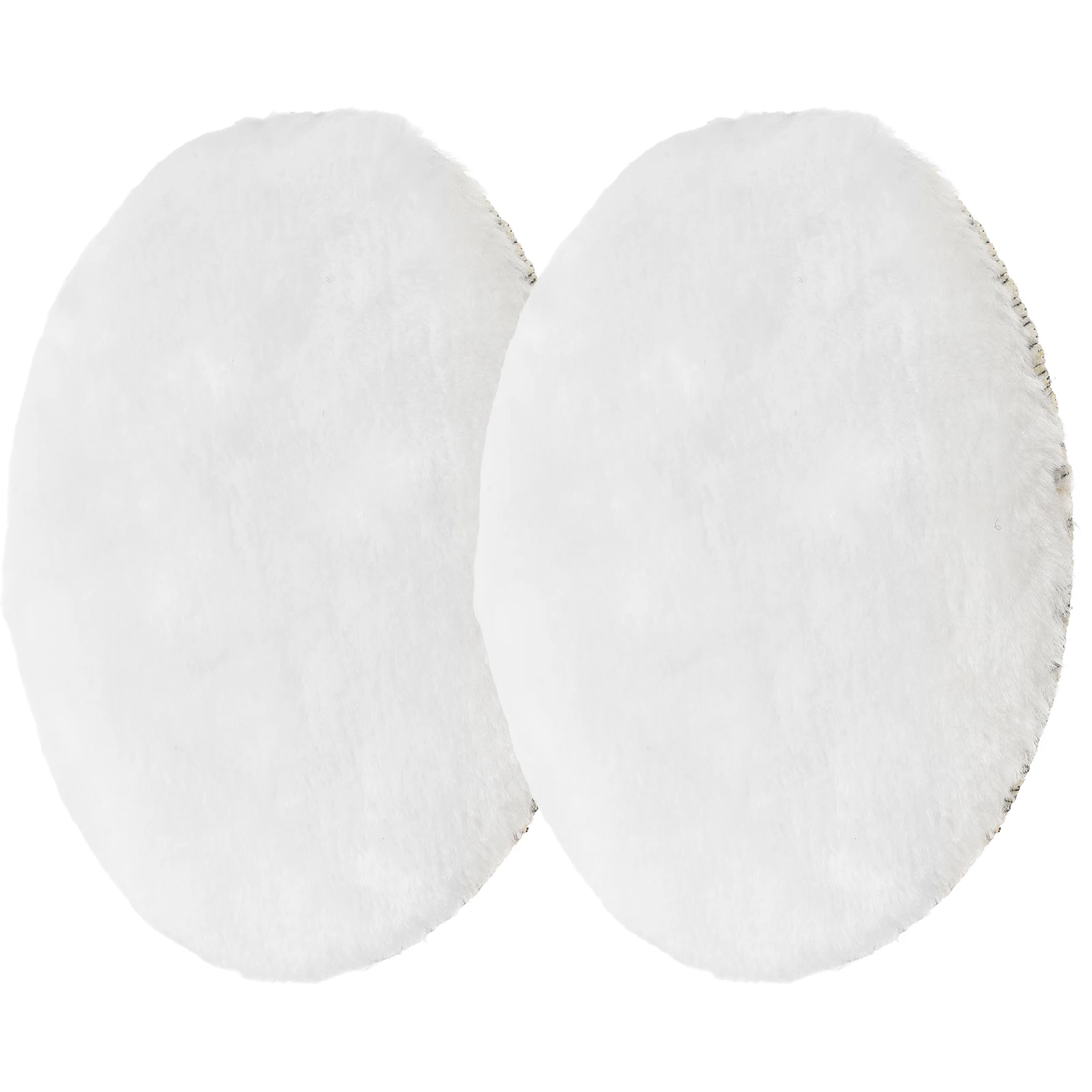 

2PCS Wool Polishing Wheel Self Adhesive Buffing Pads 2 7 Inch Pure Wool Discs for Car Stone Wood Grinding Sheets