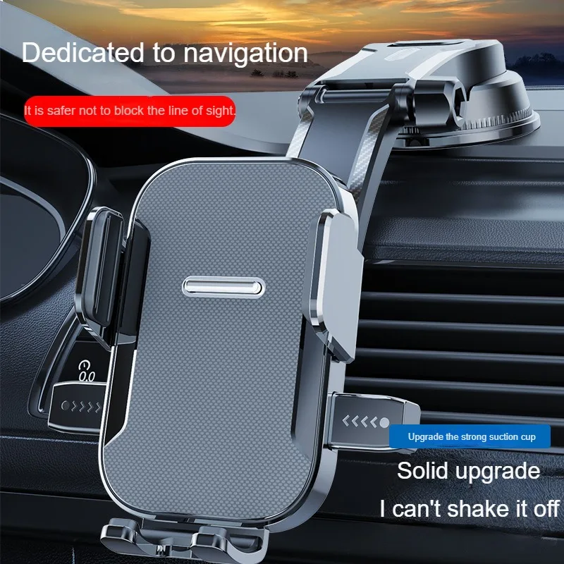 Car Phone Holder Stand Universal Dashboard Car Clip Mount GPS Bracket Cell Phone Mount in Car For iPhone 15 14 13 Xiaomi Samsung