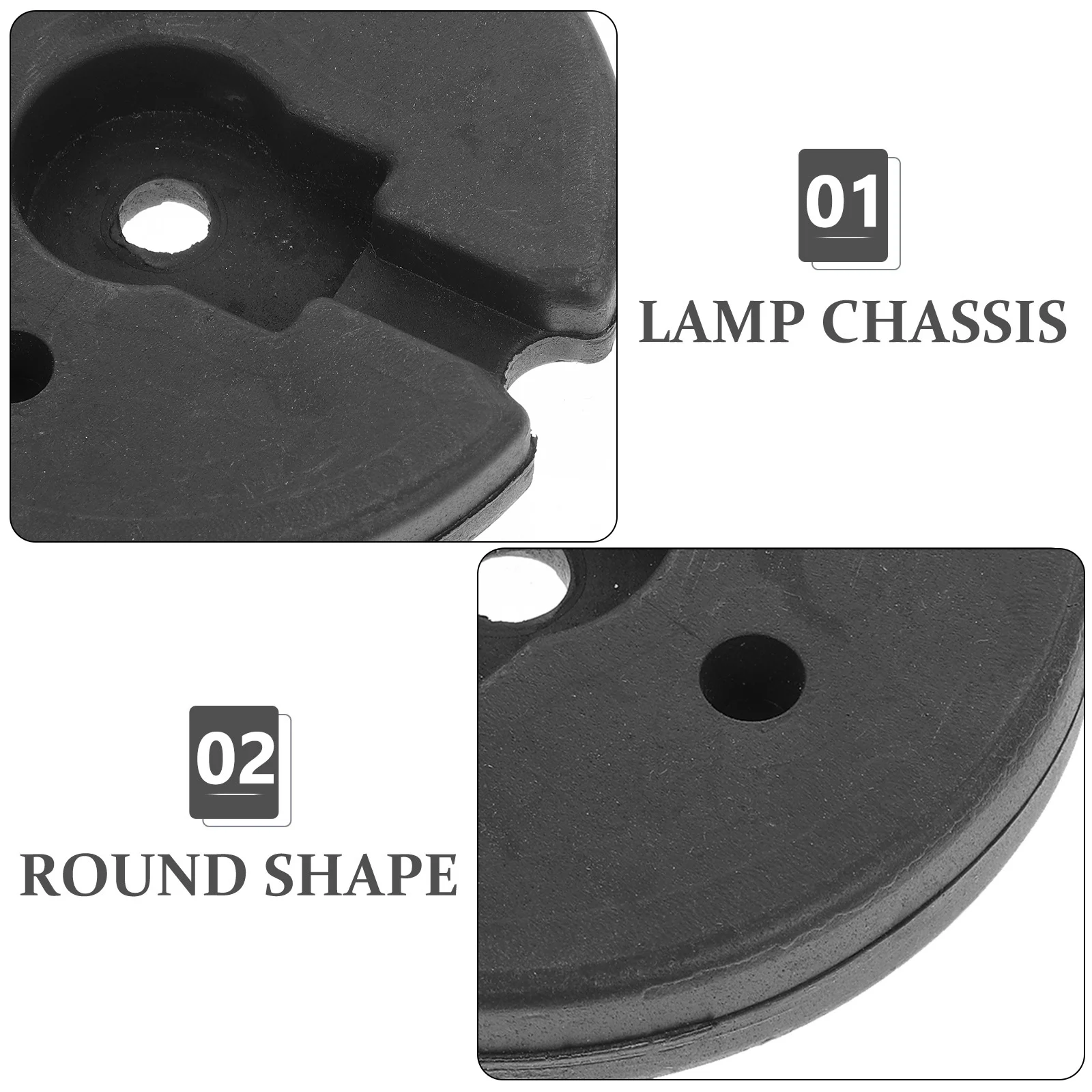 

Iron Weighted Lamp Base Replacement Heavy Duty Rounded Chassis For Desk Floor Table Lamp Metal Lighting Fixture Part