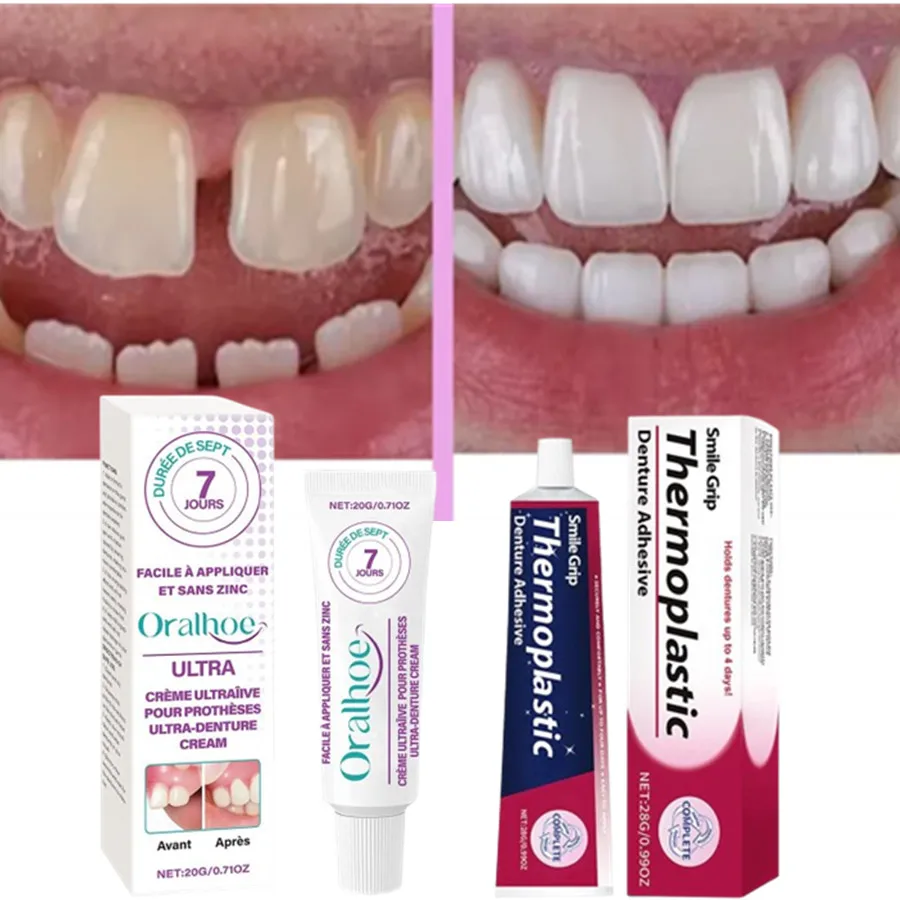 Thermoplastic Denture Adhesive &cushion Reduce Gum Pain Caused Friction Fixed Dentures Enhance Comfort Denture Care Products