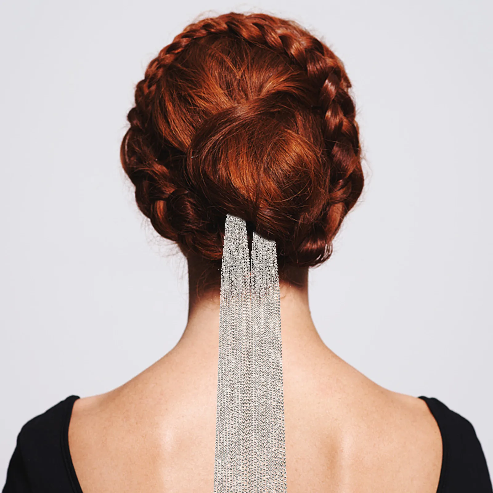 

Long Tassel Hair Accessory for Women Zinc Alloy Lightweight Elegant Chain Tassel Hairband Bridal Prom Party Hair Jewelry