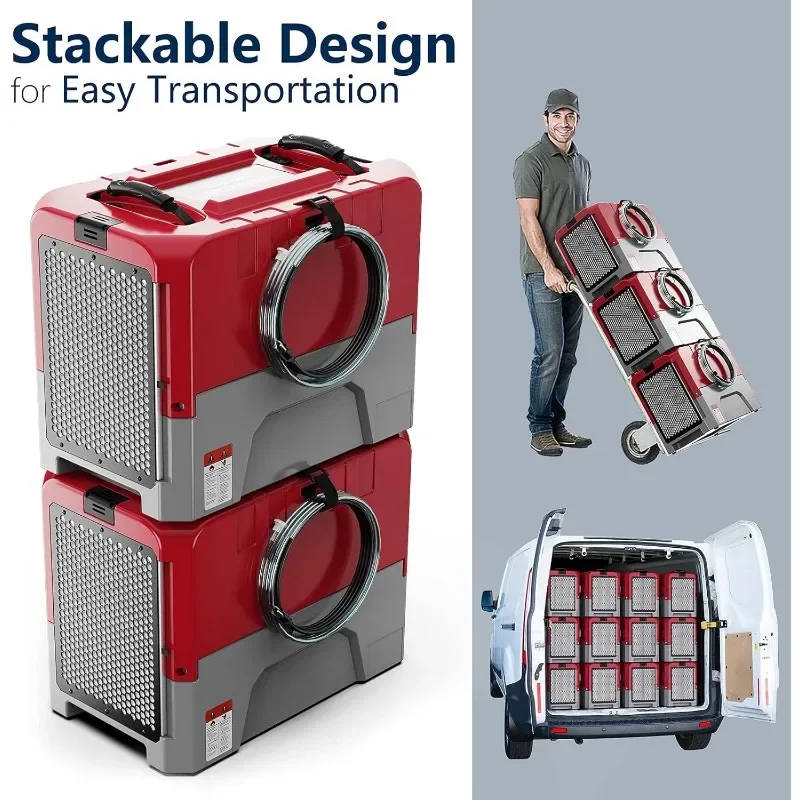 ALORAIR LGR Commercial Dehumidifier with Pump Drain Hose, 180 Pint Large Capacity Crawl Space Dehumidifier