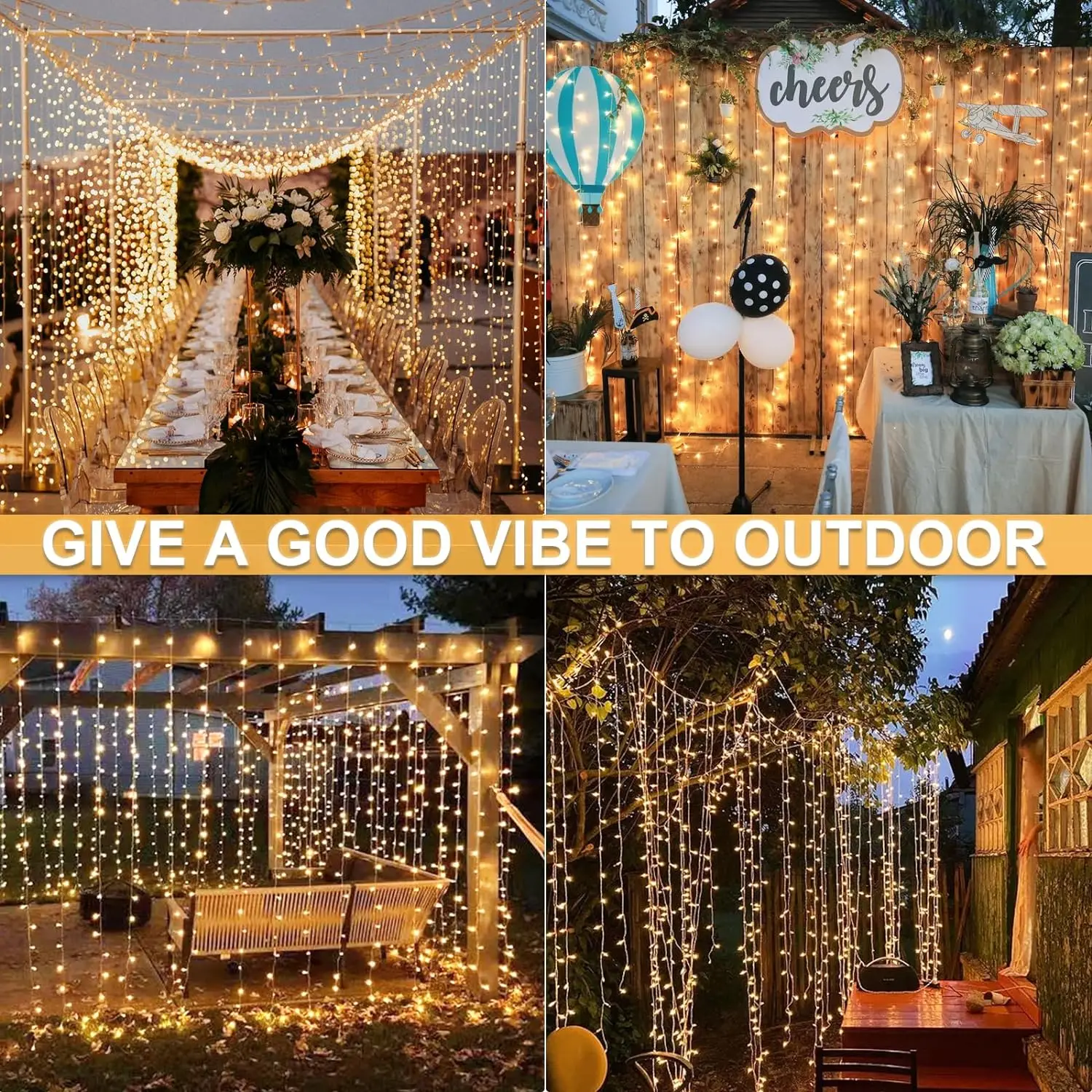 Imagem -05 - Impermeável Led Icicle Luzes de Natal Street Garland Fairy Curtain Light Festa ao ar Livre Feriado Decoração do Casamento 20m