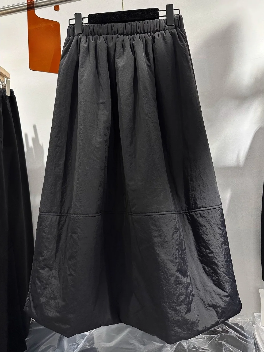 Authentic High Waist Cotton Insert Lantern Skirt Women's Loose Puffy Flower Bud Skirt Polyester Fiber Casual Commute Sle