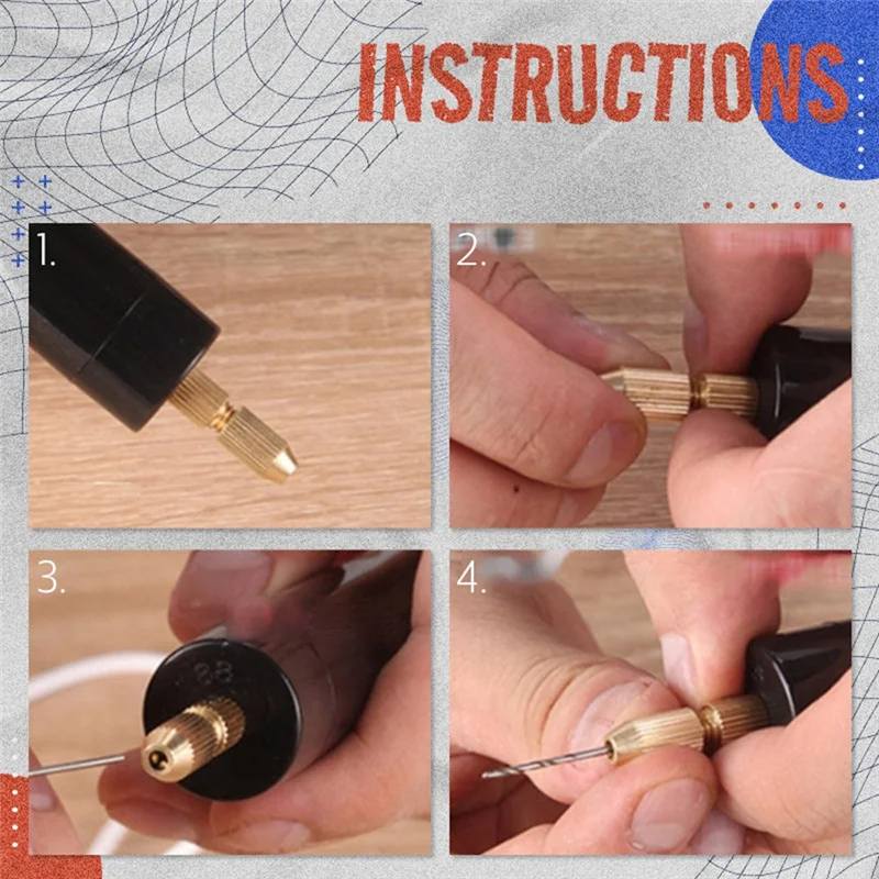 AB11-DIY 電動研磨工具 マイクロ型ハンドドリル 小型電動グラインダー 穴あけ電動工具