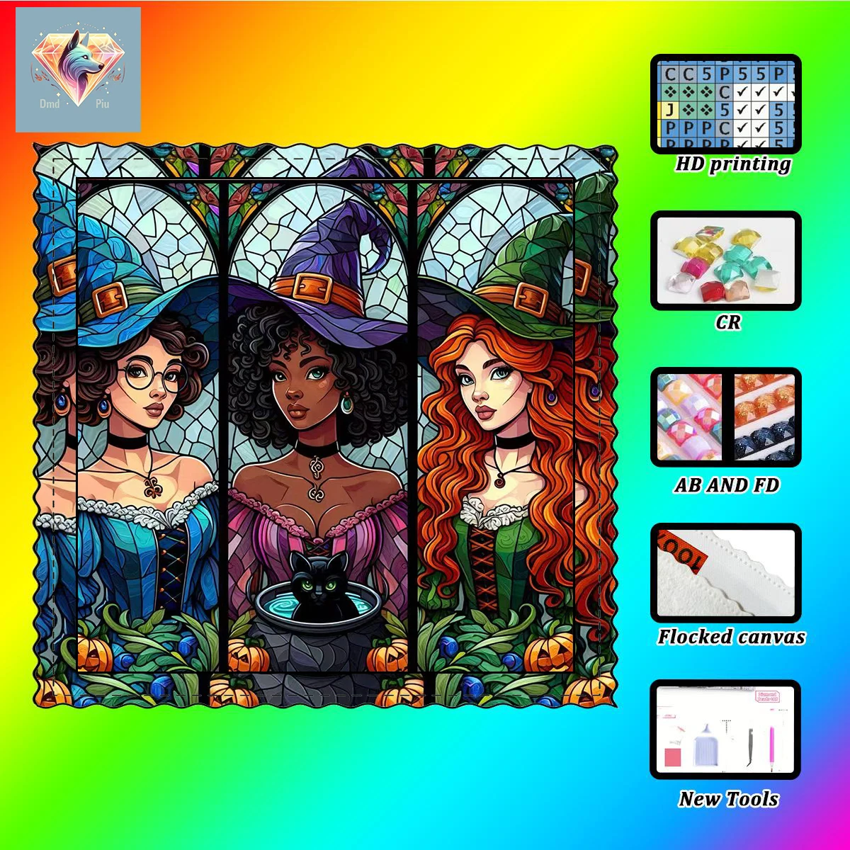 

【Piu Diamond Art】Fairy Tale Girl100% resin FD+ab+cr Diamond Stamping Kit Perfect Masterpiece worth Buying