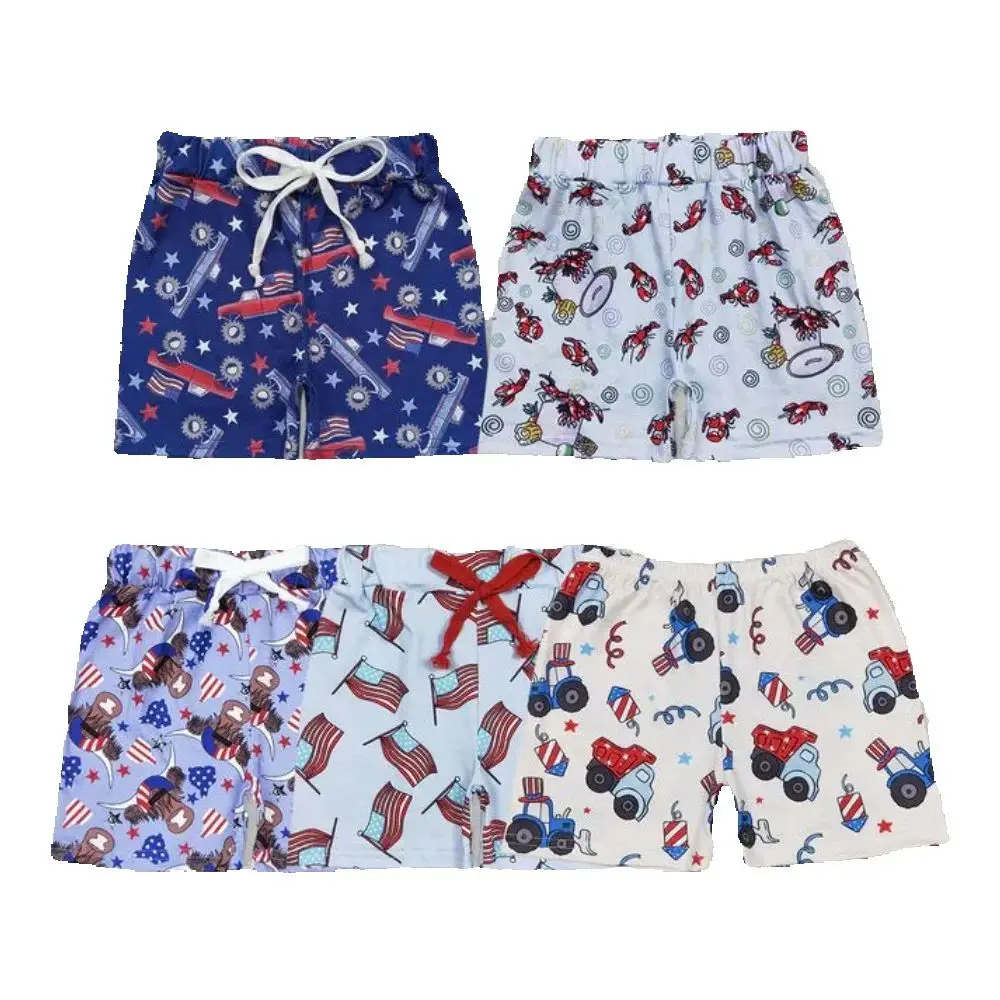 

Baby clothing July 4th Sibling Baby Boys Summer Shorts Bottoms 4th of July Patriotic USA Flag Print Cotton Kids Clothing