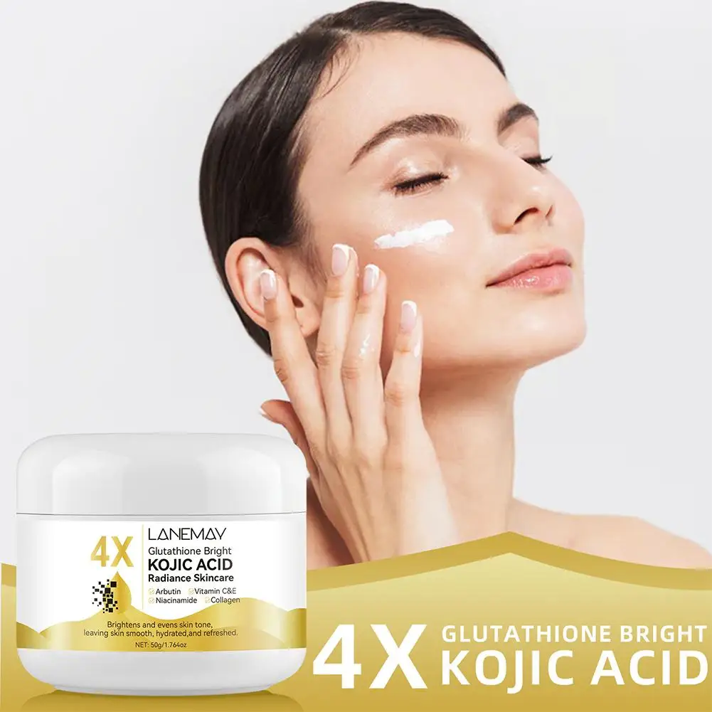Glutathione Moisturizing Even Skin Tone Cream,Kojic Acid Radiance Brightening Face Cream, with Niacinamide Collagen Vitamin C E