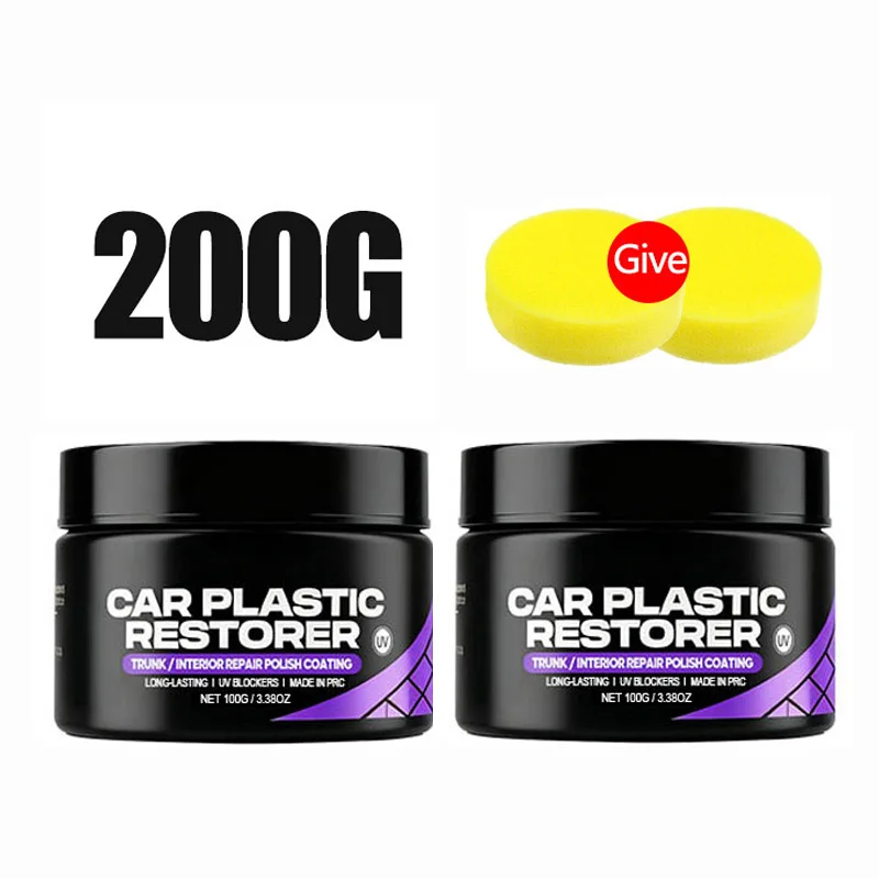 Auto Plastic Restorer Back To Black Gloss Auto-interieur Lederen Paneel Reiniging Vernieuwing Wax Coating Agent Auto Polish Repair Coating