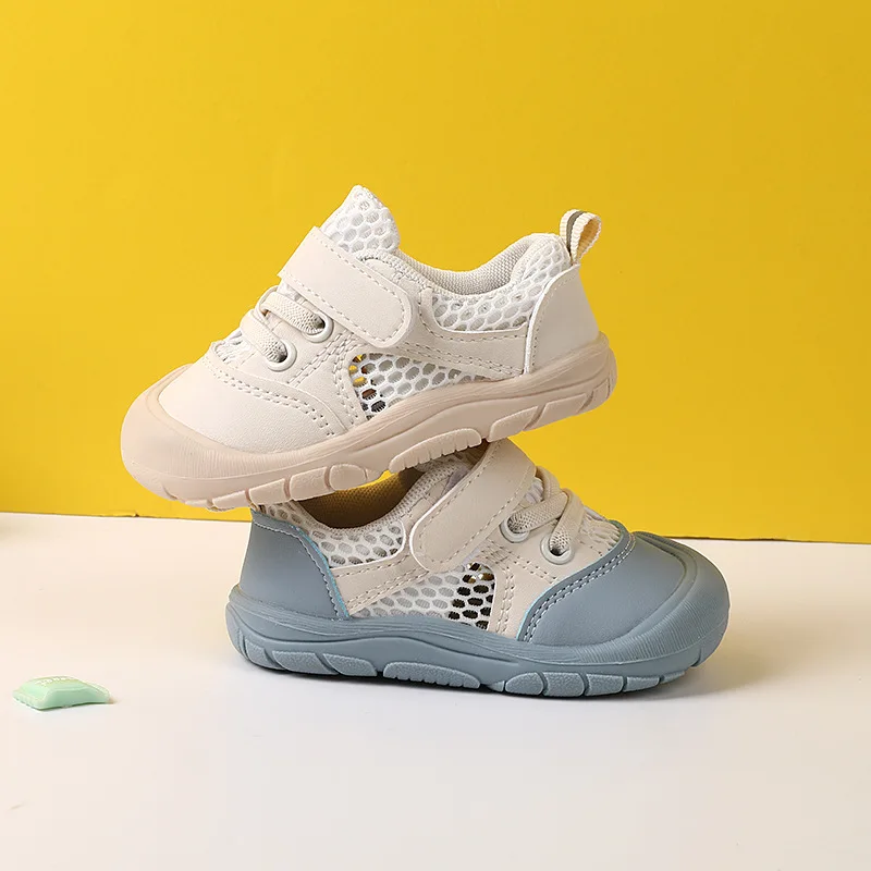 

Fashion Baby First Walkers 2026 Summer New Kids Sneakers Simple Versatile Girls' Casual Shoes Comfort Breathable Boys Mesh Shoes