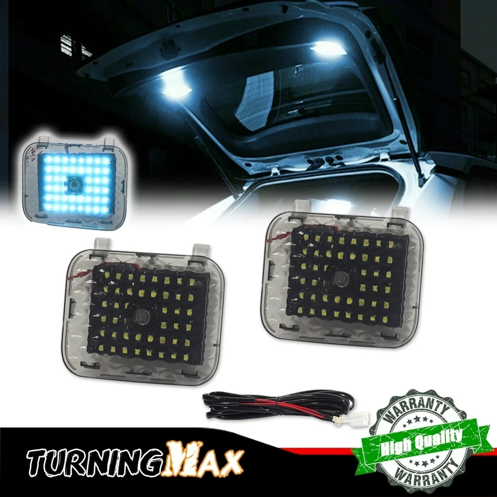 White / Ice Blue LED Interior Lights Rear Trunk Cargo Area Ceiling Lights Tailgate Lamps Assembly For Toyota C-HR CHR 2016-2022