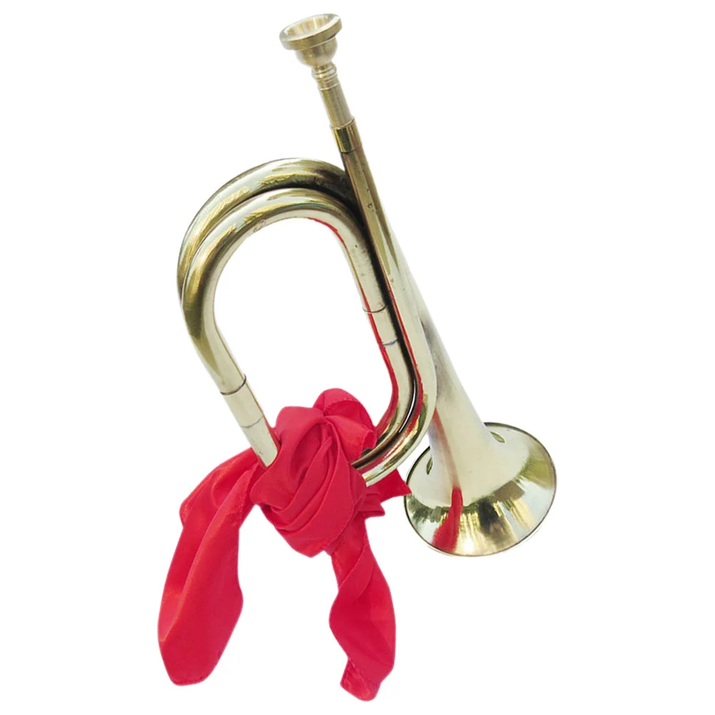 

Bugle Teen Trumpet Music Instrument for Orchestra Small Golden Beginners Musical