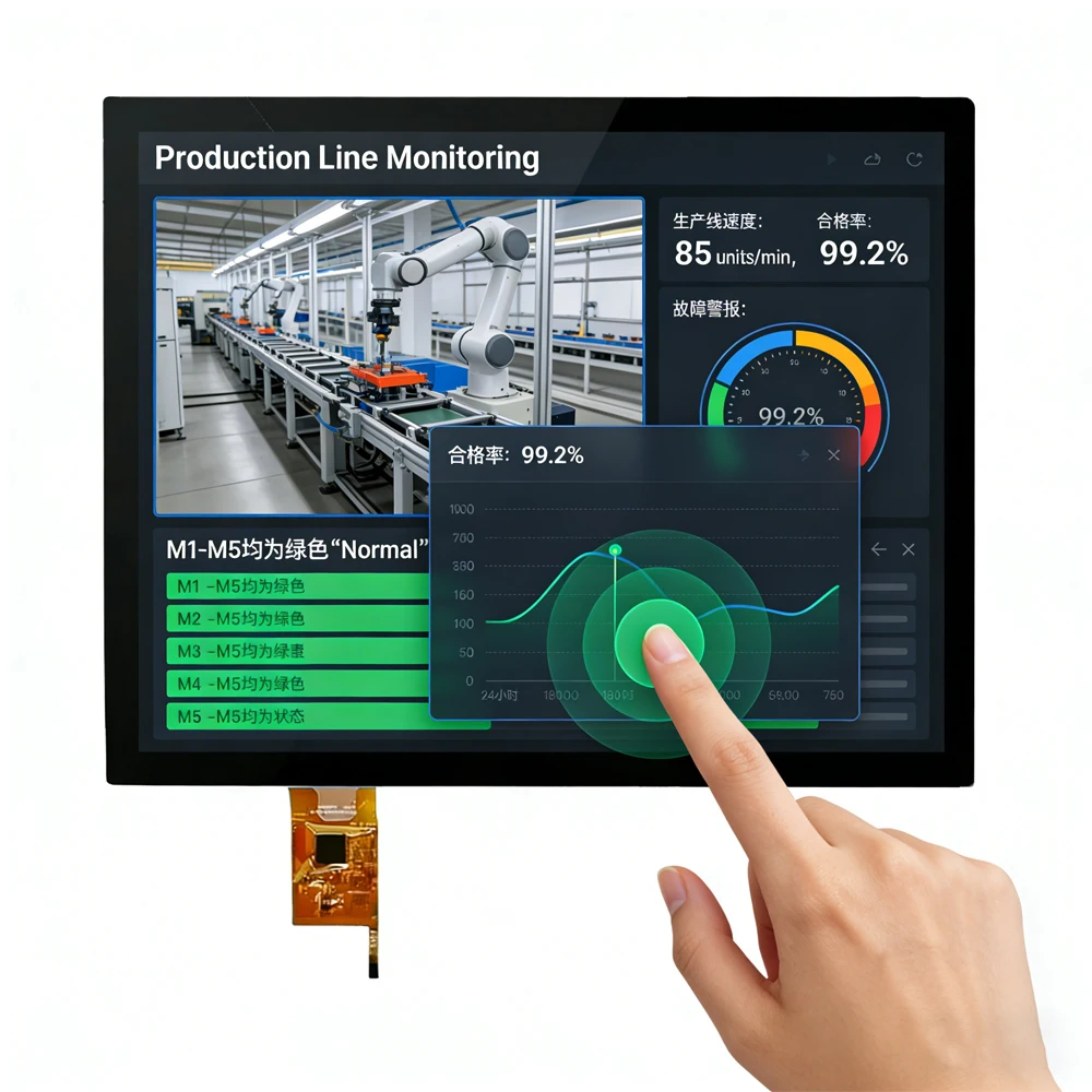 12.1 inch TFT-LCD panel 1024x768 capacitive touch screen CTP 600 nits brightness -30~85 operating temperature
