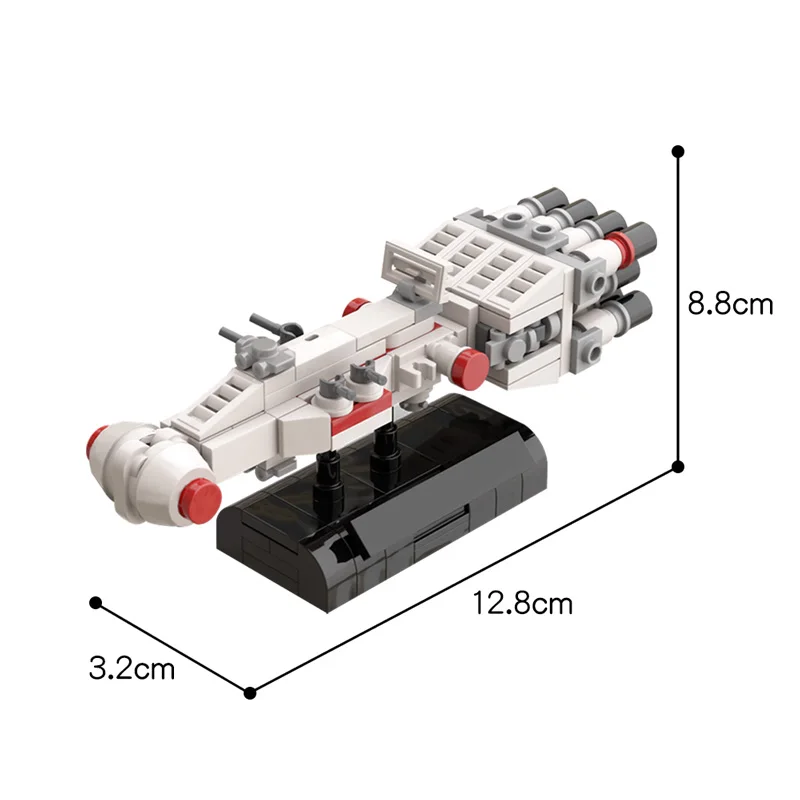 MOC Galaxy War Exploration Raumschiff-Bausteinset Mikro-Modell Tantive IV Raumschiff-Modell DIY Kinderspielzeug Geburtstagsgeschenke – Detail 5