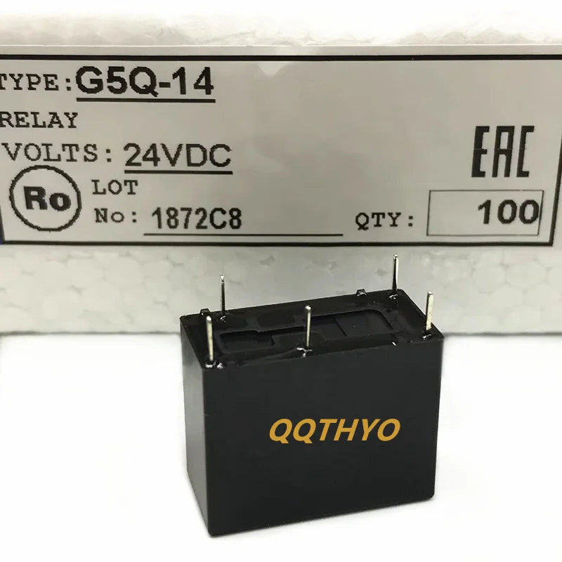 Free Shipping new original relay 10pcs/lot G5Q-14-24V G5Q-14-24VDC G5Q-14-DC24V  G5Q-14  24VDC  10A250VAC 5Pin