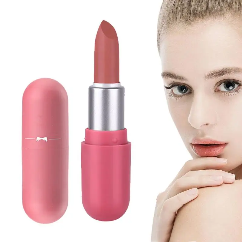 Matte Lippenstift Voor Vrouwen Fluwelen Lippenstift Waterdichte Lipgloss Langdurige Non-Stick Cup Niet Fade Liptint Lip Make-Up Cadeau