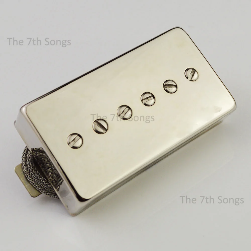 Alnico 2 P90 Phat Ca* Pickup Single Coil Vintage 90 Pickup for Electric Guitar Chrome / Nickel / Gold image 3