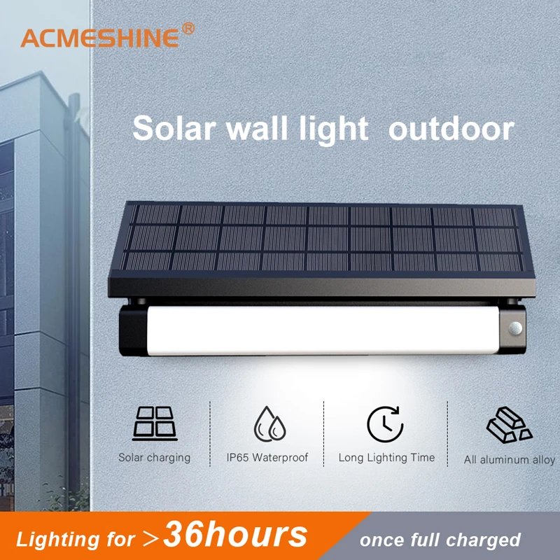 

ACMESHINE1000LM Solar Villa Garden Lamp Waterproof IP65 Intelligent Wall Light Outdoor Decor With PIR Sensor House Number Light