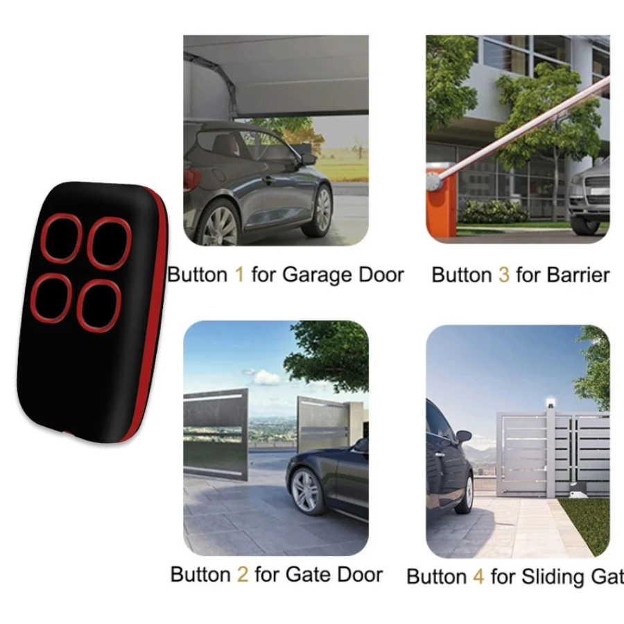 433MHz Wireless Remote Control, Electric Door, Garage Door, Rolling Shutter Door, Universal Security Accessories, Copy And Copy