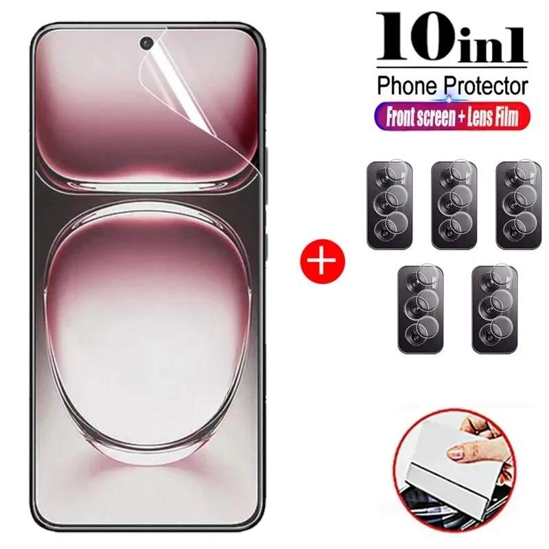 

Safety Hydrogel Film For Oppo Reno 12 Pro Screen Protector Film For Oppo Reno 12 Camera Film For Oppo Reno12 Pro（Not Glass）