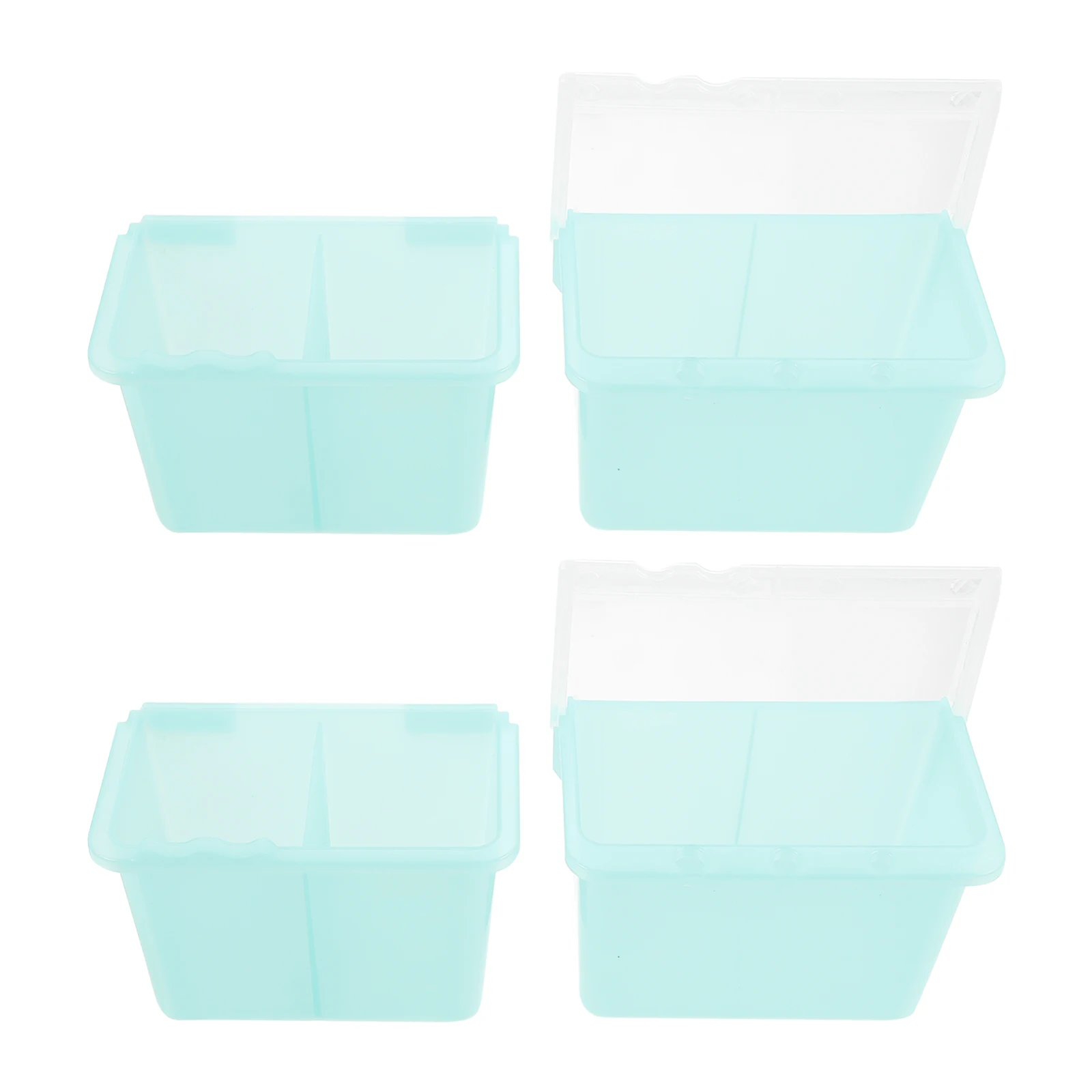 

2 Pcs Wash Pen Basin Space Saving Plastic Painting Buckets Artist Brush Basins Paint Brush Washer Student Stationery Holder