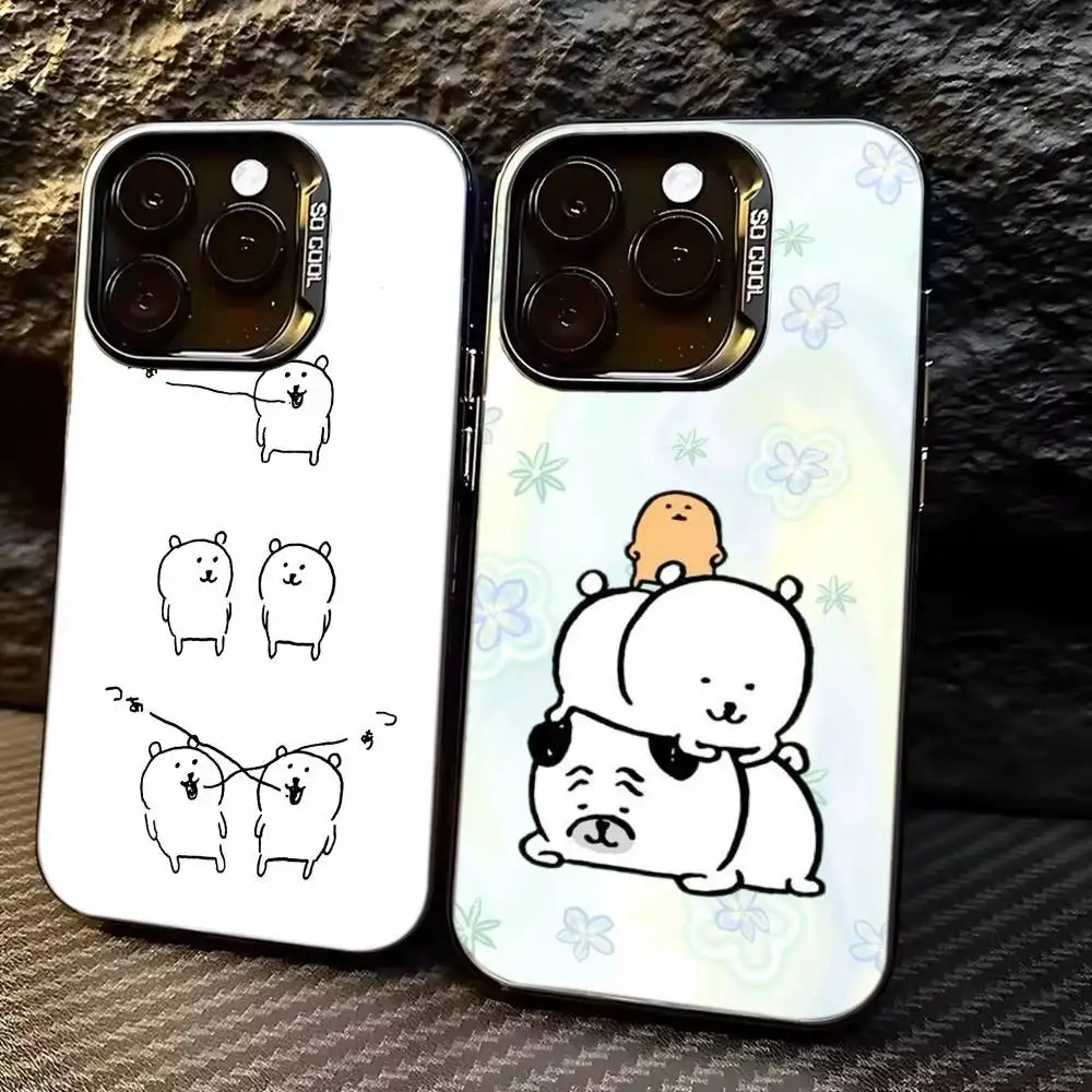 

Funny Cartoon J-Joke B-Bear Phone Case For iPhone 17,16,15,14,13,12,11 Plus,Pro Max,XS,Colorful Silver Phone case Funda Cover