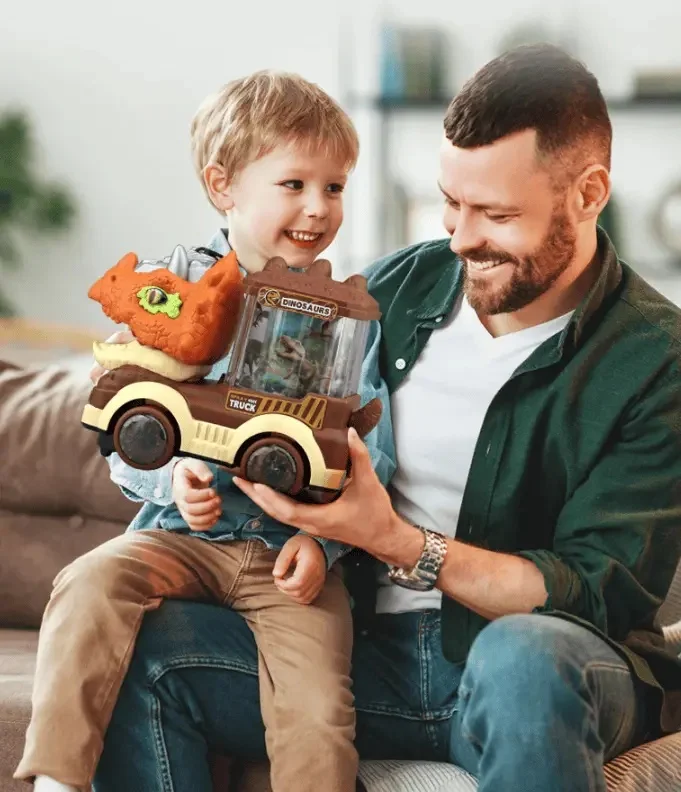 Kids Electric Steam Spray Train with Crash Truck 360 Degree Rotating Lights Music Smoke Sounds Simulation Model Toy for Children