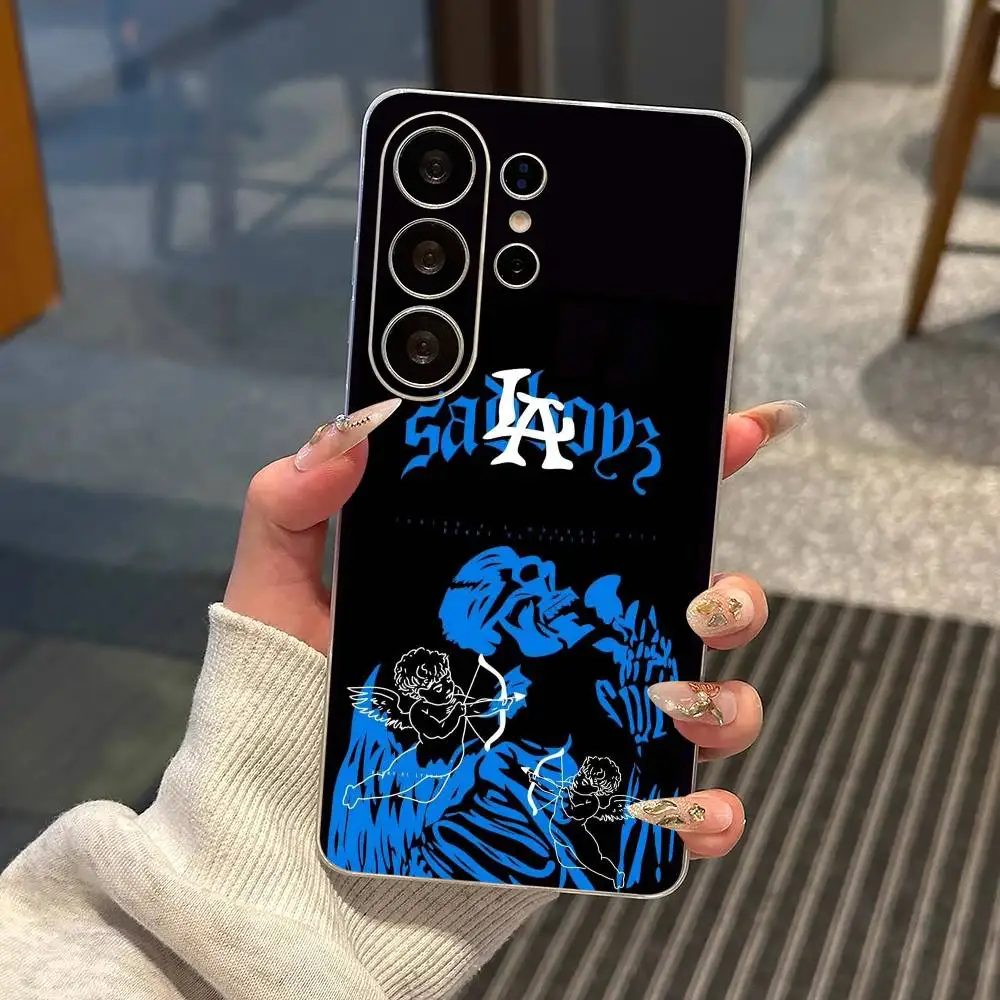 Rapper Junior H Sad Boyz Gift Phone Case Transparent Silicone Soft For Samsung S25,S24,S21,S22,S23,S30,Ultra,S20,Plus,Fe